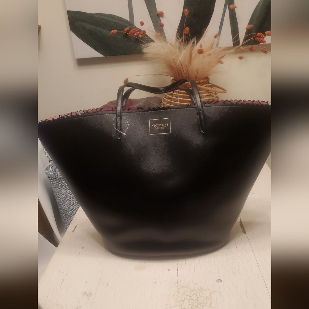Victoria's Secret Black Bombshell Tote Bag
